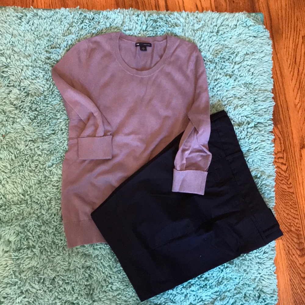 Purple/grey sweater